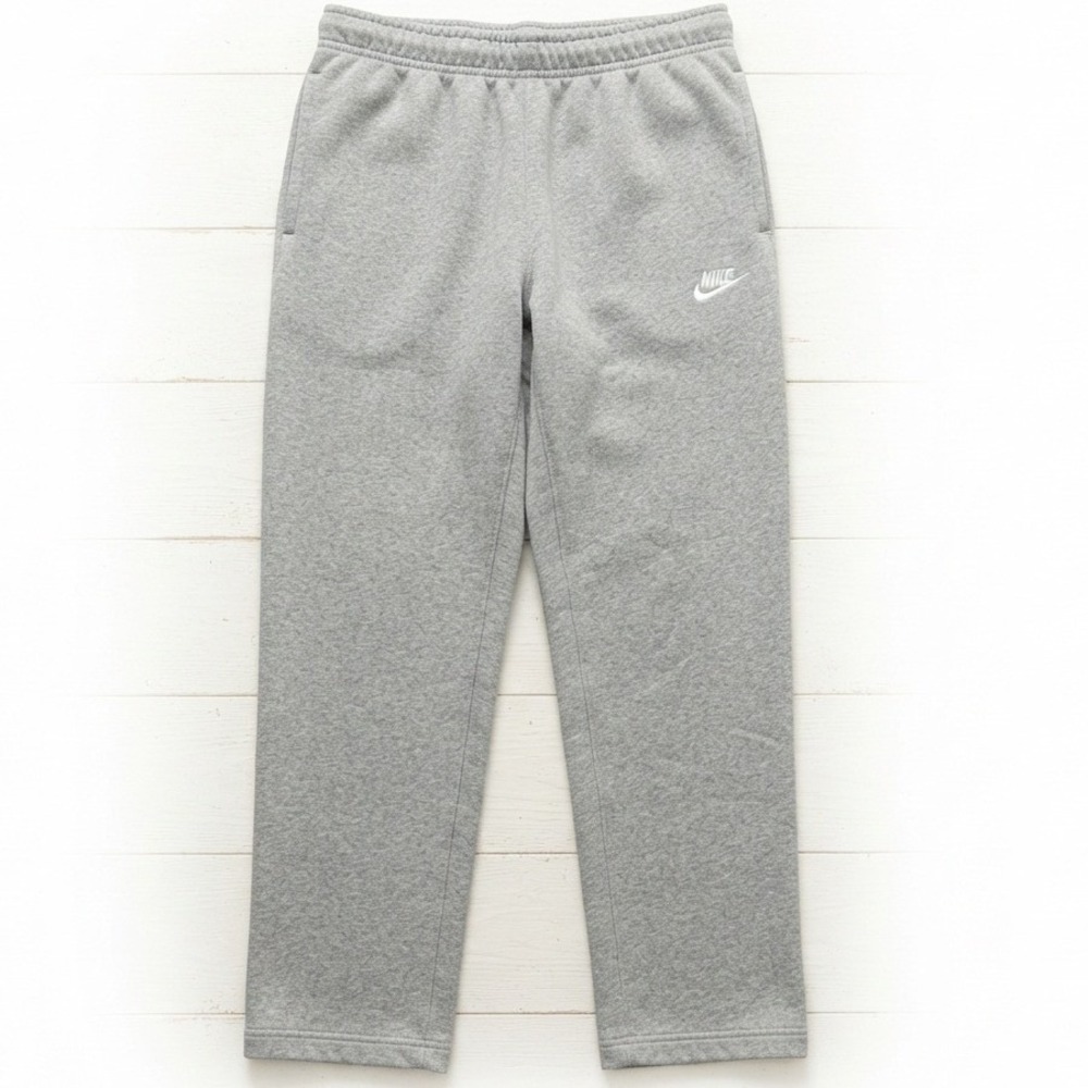 Nike Sweatpants Mens Large Gray Club Fleece Straight Leg Athleisure Basic